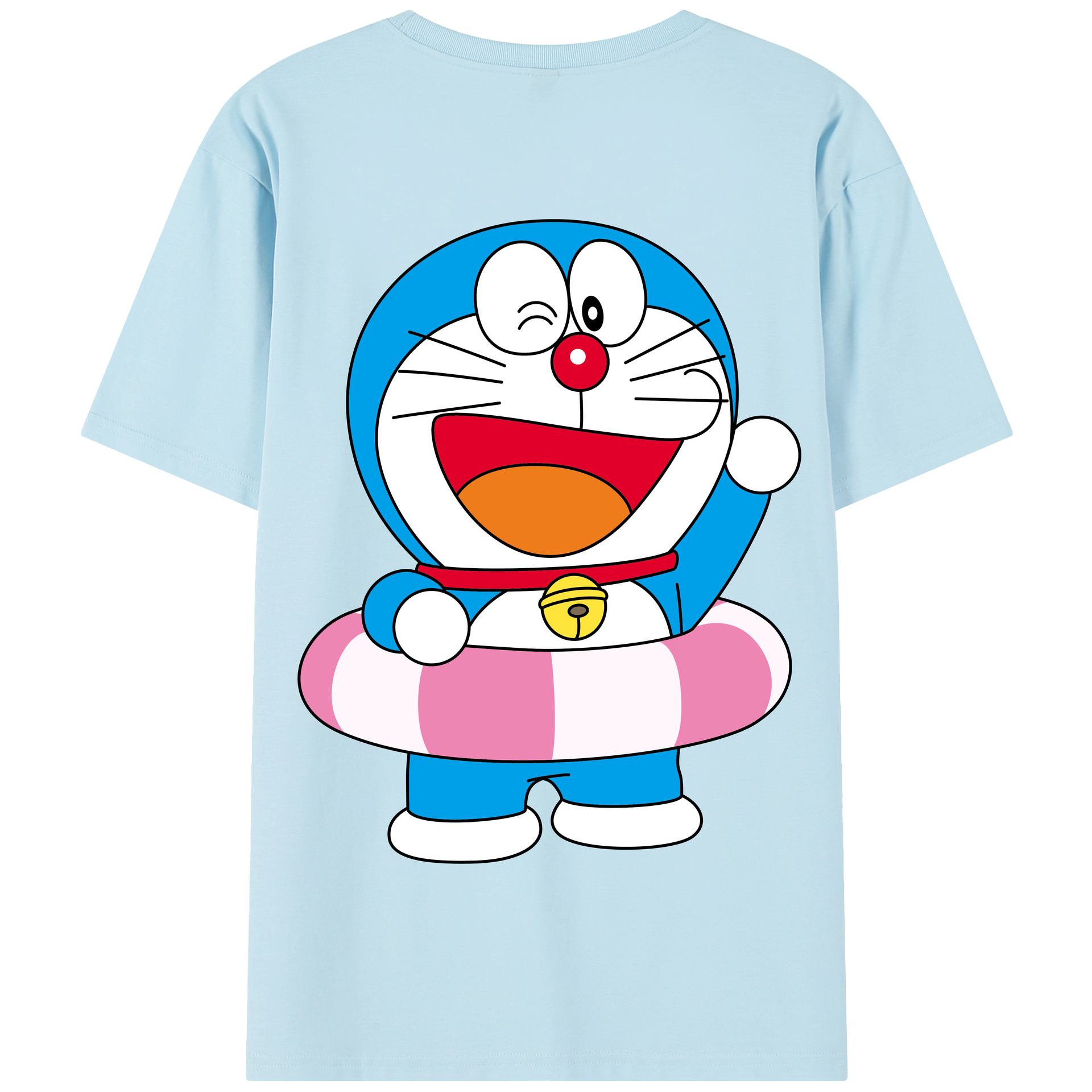 （画像用） ドラえもん Doraemon 綿100％半袖Tシャツ（背面プリント）
